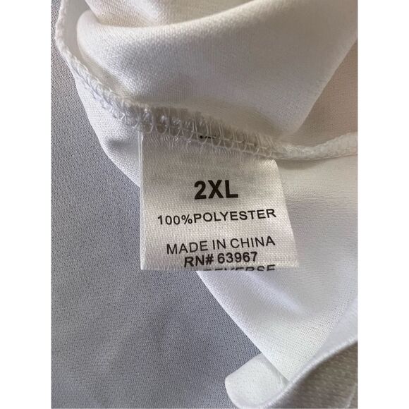 NWT! Galaxy By Harvic White Athletic Tank Top 2XL - Picture 5 of 7